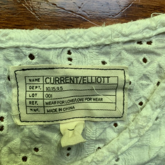 Current/Elliott Lace Cream Blouse Size S - Picture 3 of 3